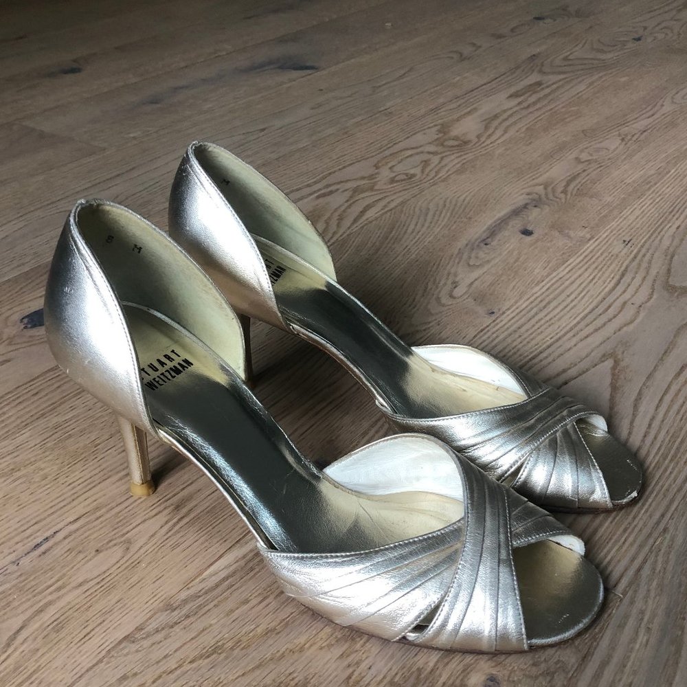 gold heels